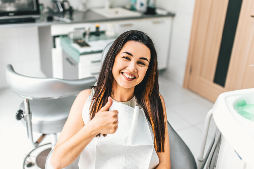 Evergreen Dental happy patient