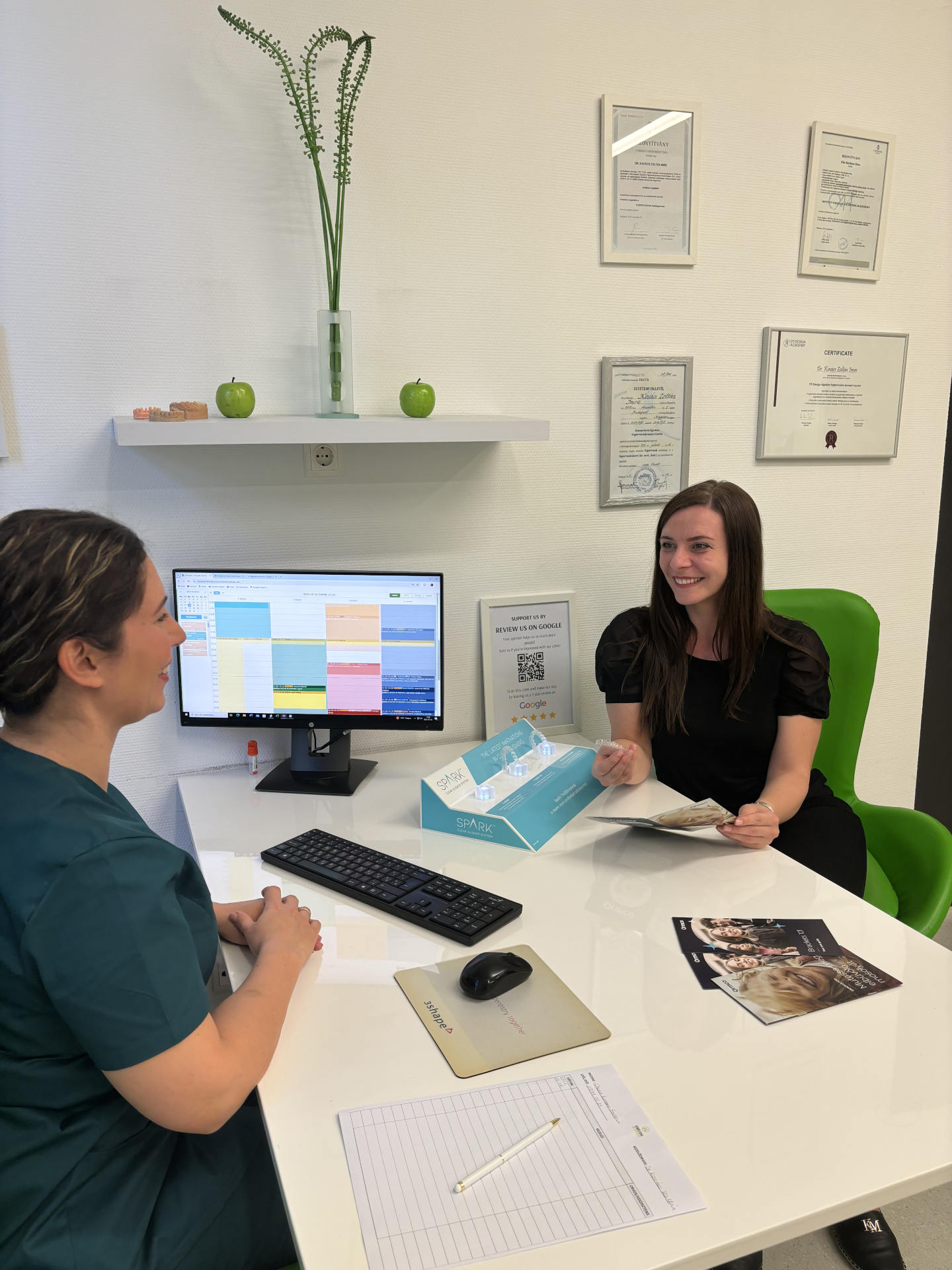 Dental clinic consultation