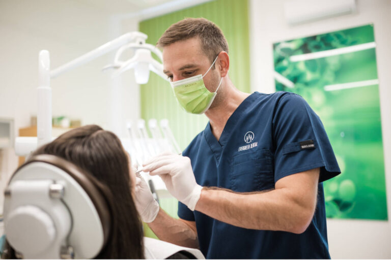 Dental consultation with the chef oral surgeon